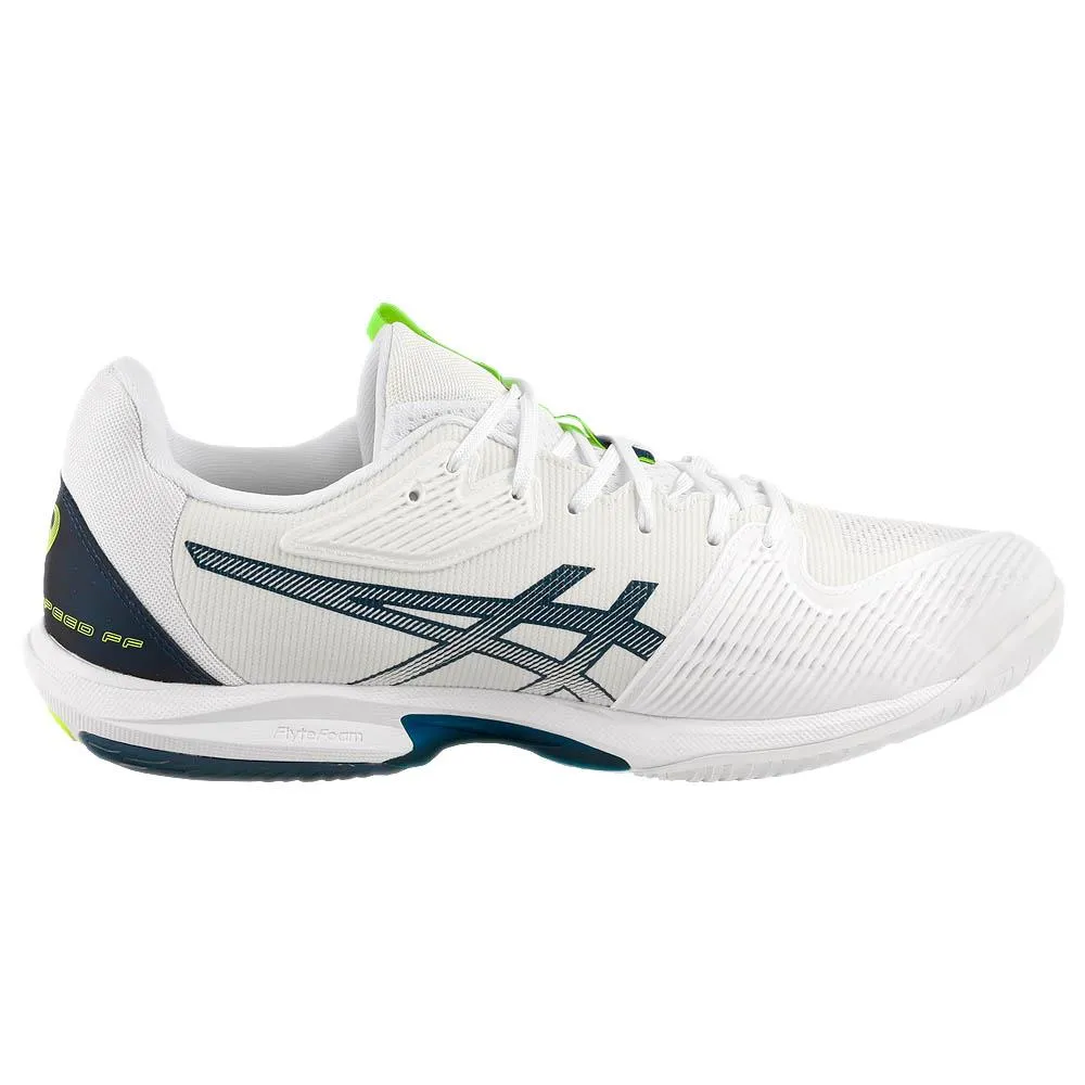 Asics Men's Solution Speed FF 3 - White/Mako Blue Eco Friendly Cushioning