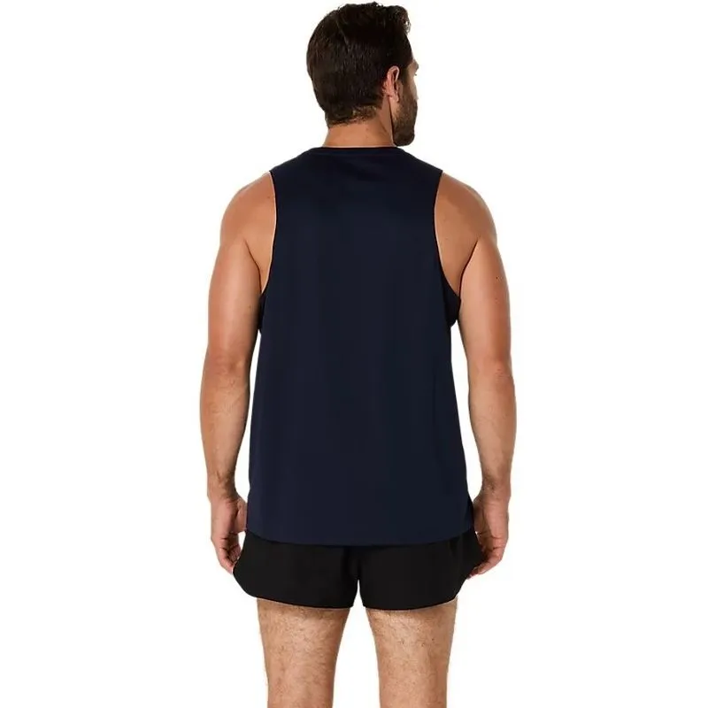 Picnic Fit for Everyone ASICS Mens Silver Running Singlet