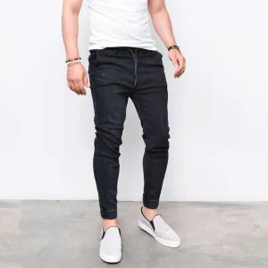 West Louis? Shinny Washed Harem Jeans Everyday Look Basic Outfit