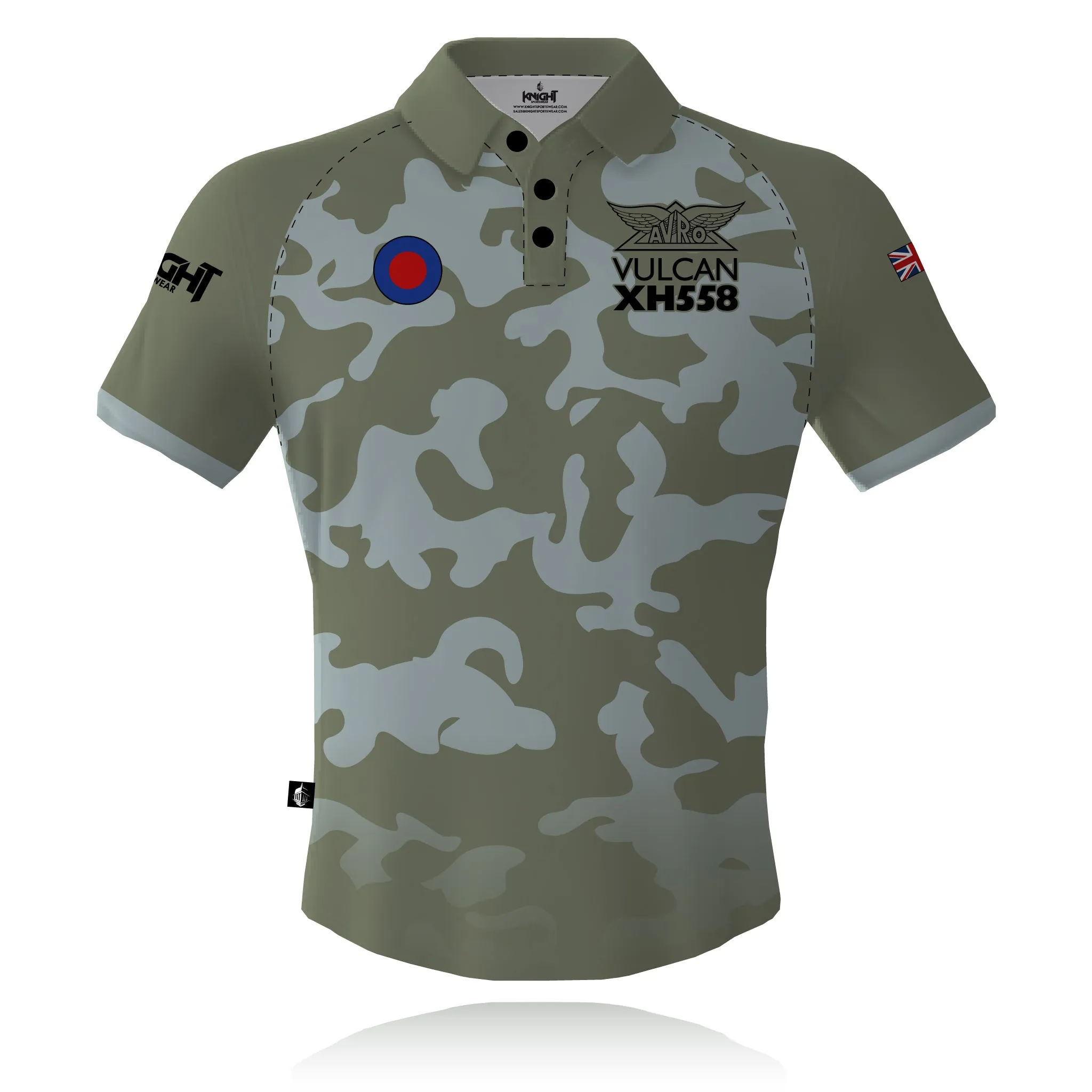 Durable Double Stitching Vulcan to the Sky (Avro Vulcan XH558) - Tech Polo