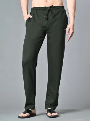 Odor Resistant Essential Regular Fit Cotton Track Pant - Green