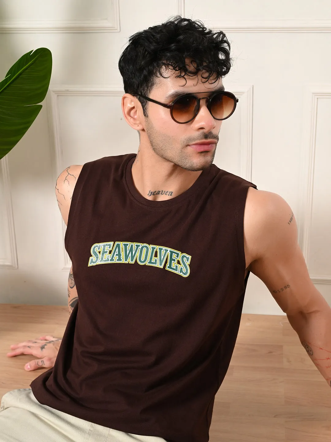 Easy-wear Seawolves Cotton Sando ?C Coffee Team Vibe