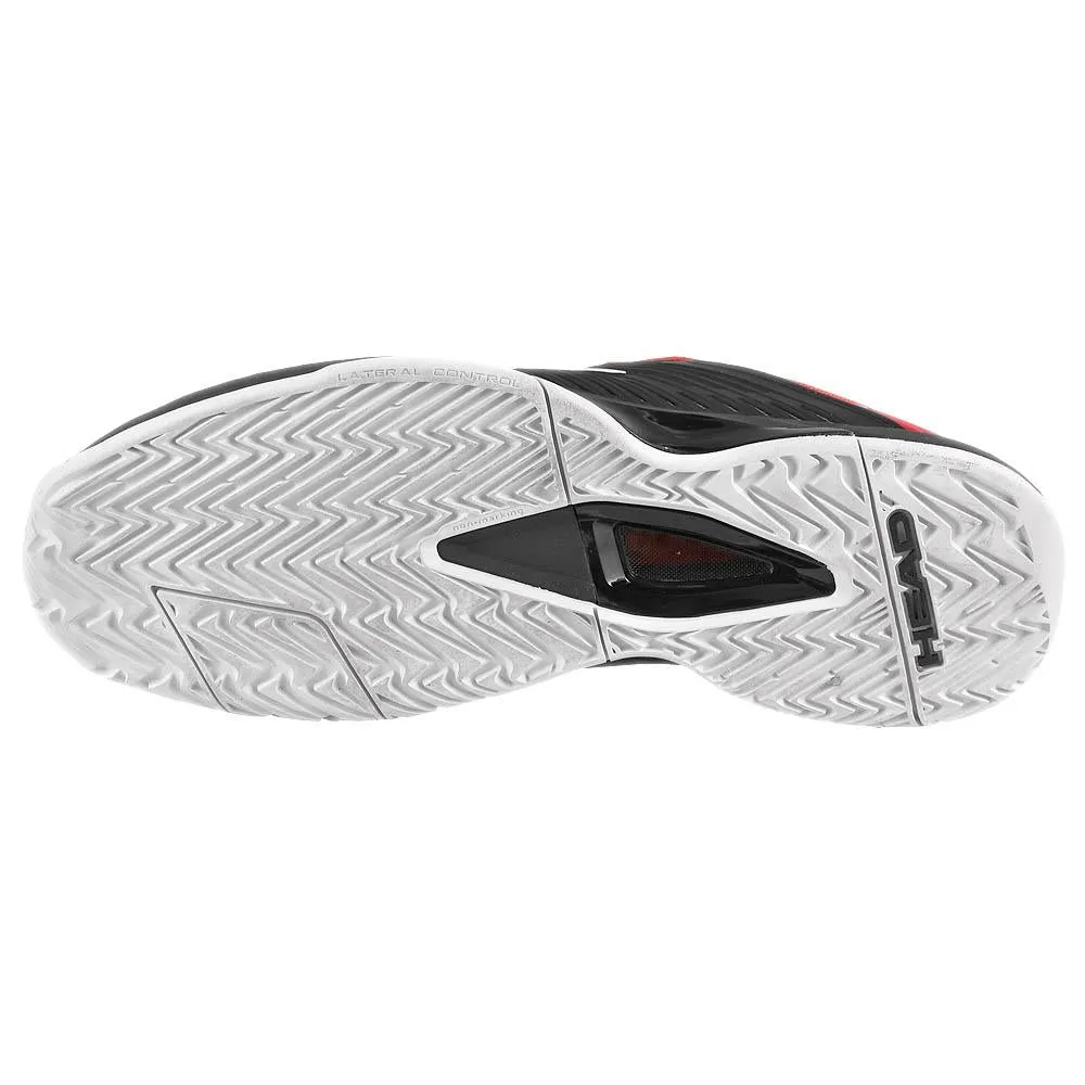 Moisture Wicking Sockliner Seamless Construction Technology Head Men's Revolt Pro 4.5 - Black/Red