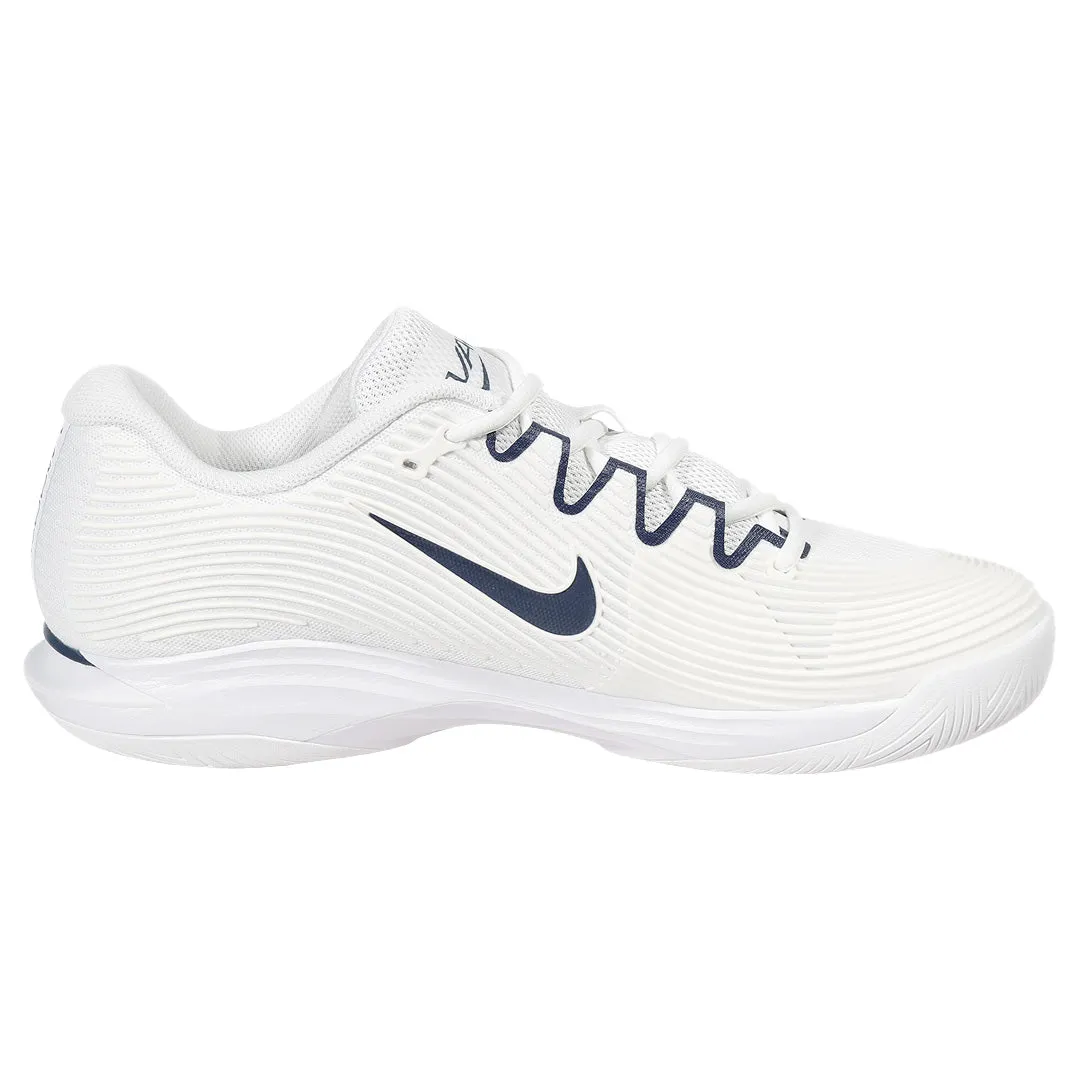 Sock Like Fit Technology Nike Men's Air Zoom Vapor 12 - White/Midnight Navy