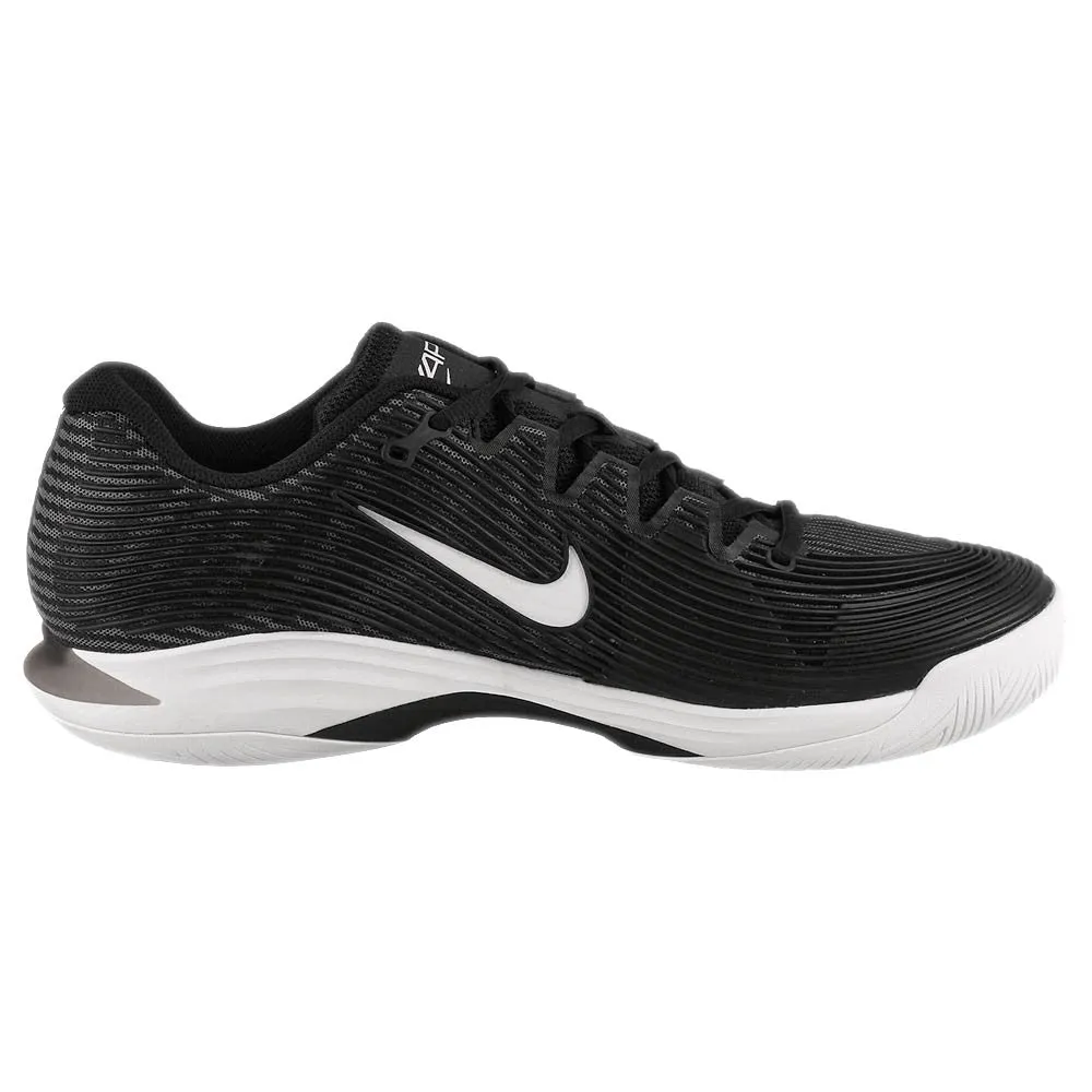 Nike Men's Air Zoom Vapor 12 - Black/White Orthotic Friendly Design Wear Resistant Foreguard