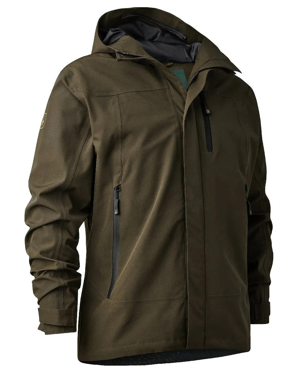Deerhunter Sarek Shell Jacket With Hood Raw Linen