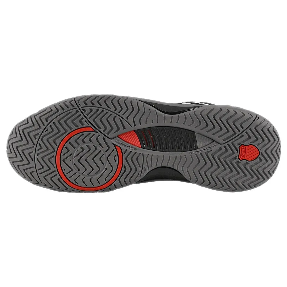 Ozone Treated Durability Impact Resistance K-Swiss Men's Hypercourt Supreme 2 - Black/Steel Gray