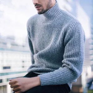 Reflective details West Louis? Warm Cashmere Turtleneck Sweater