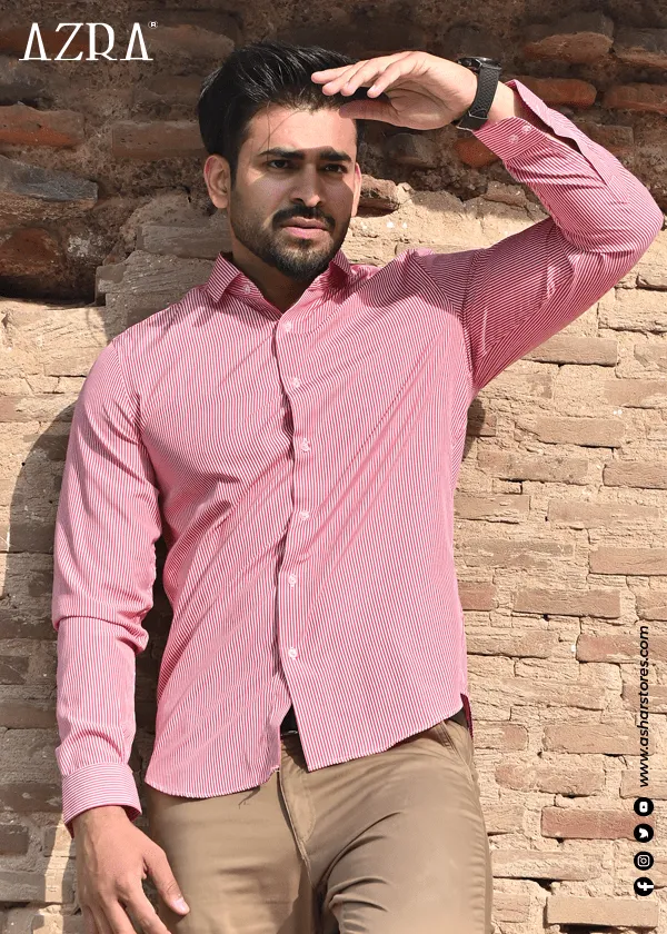 Airflow Ventilation System Tall friendly DRESS SHIRT RED LINING