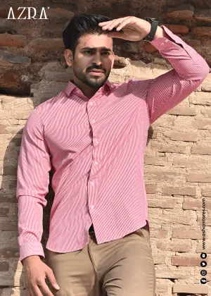 Comfortable Fabric Functional Pocket DRESS SHIRT RED LINING