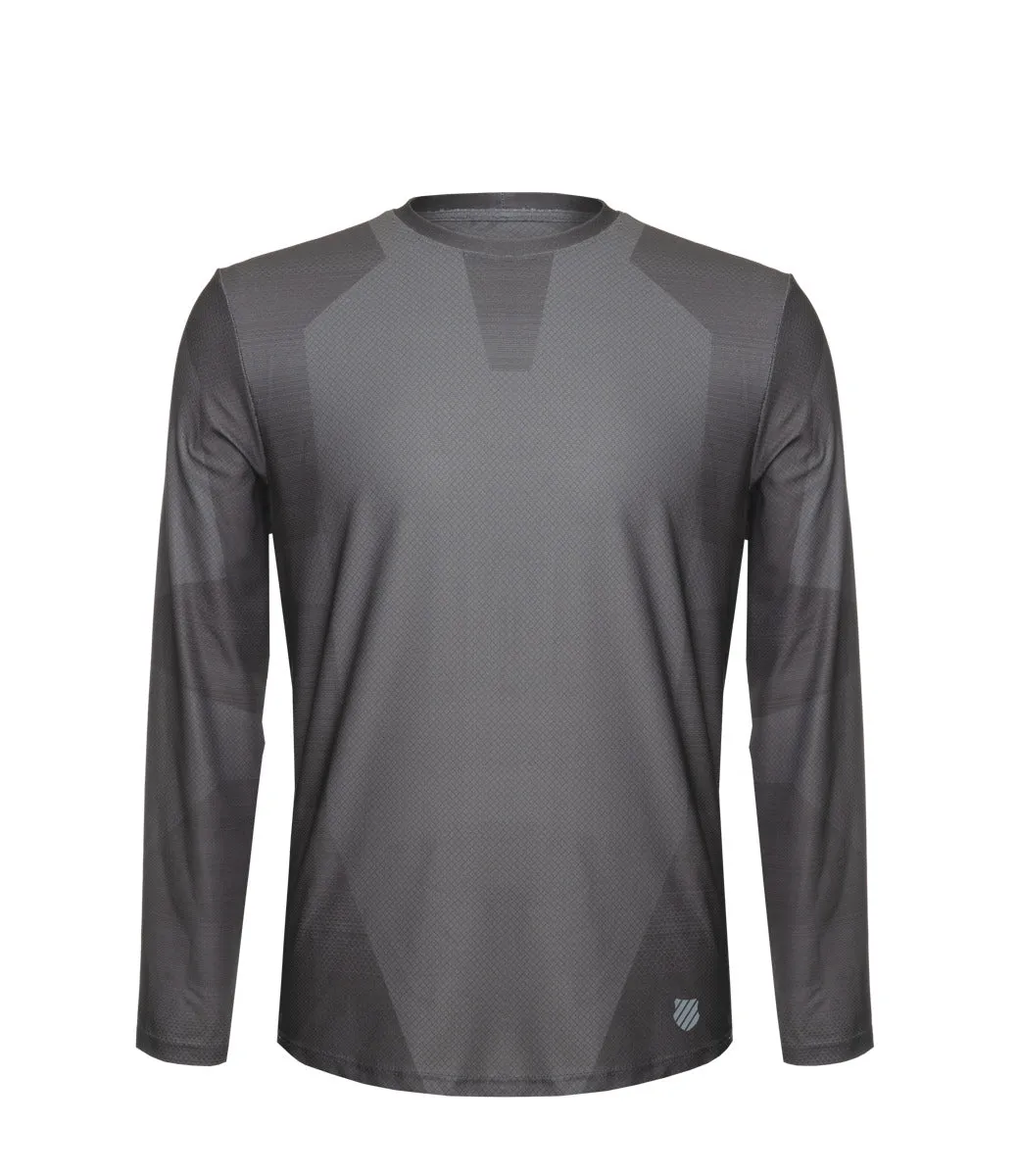 UV Protective Fabric Slim Fit Design 106068-060 | SURGE L/S CREW | BLACK
