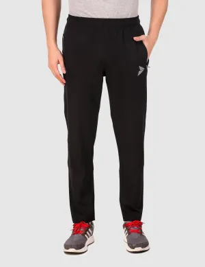 CompressionFitFabric Weightless Solid Regular Fit Track Pant ?C Black