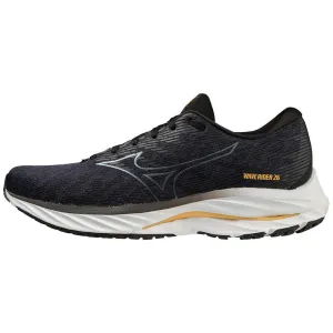 rain wicking fabric Mizuno Men's Wave Rider 26 Wide Running Shoe