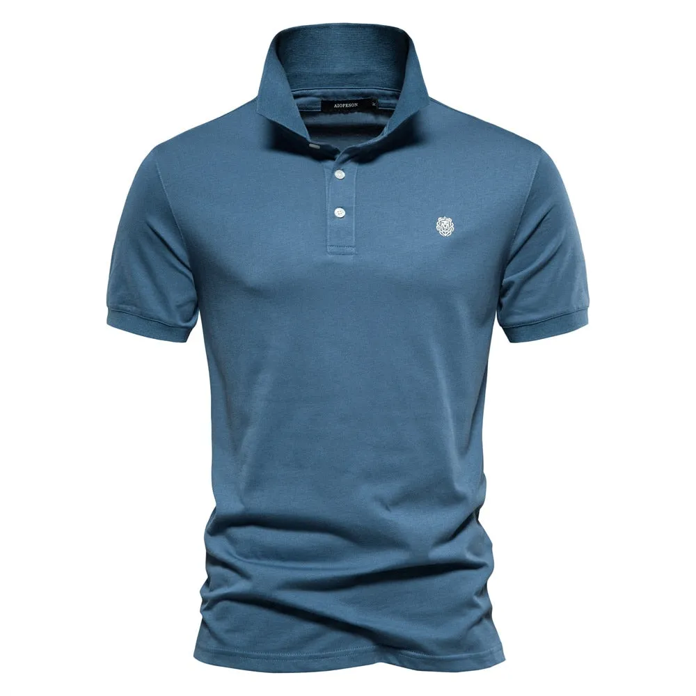 Breathable Shirt West Louis? 100% Cotton Embroidered Polo Shirt