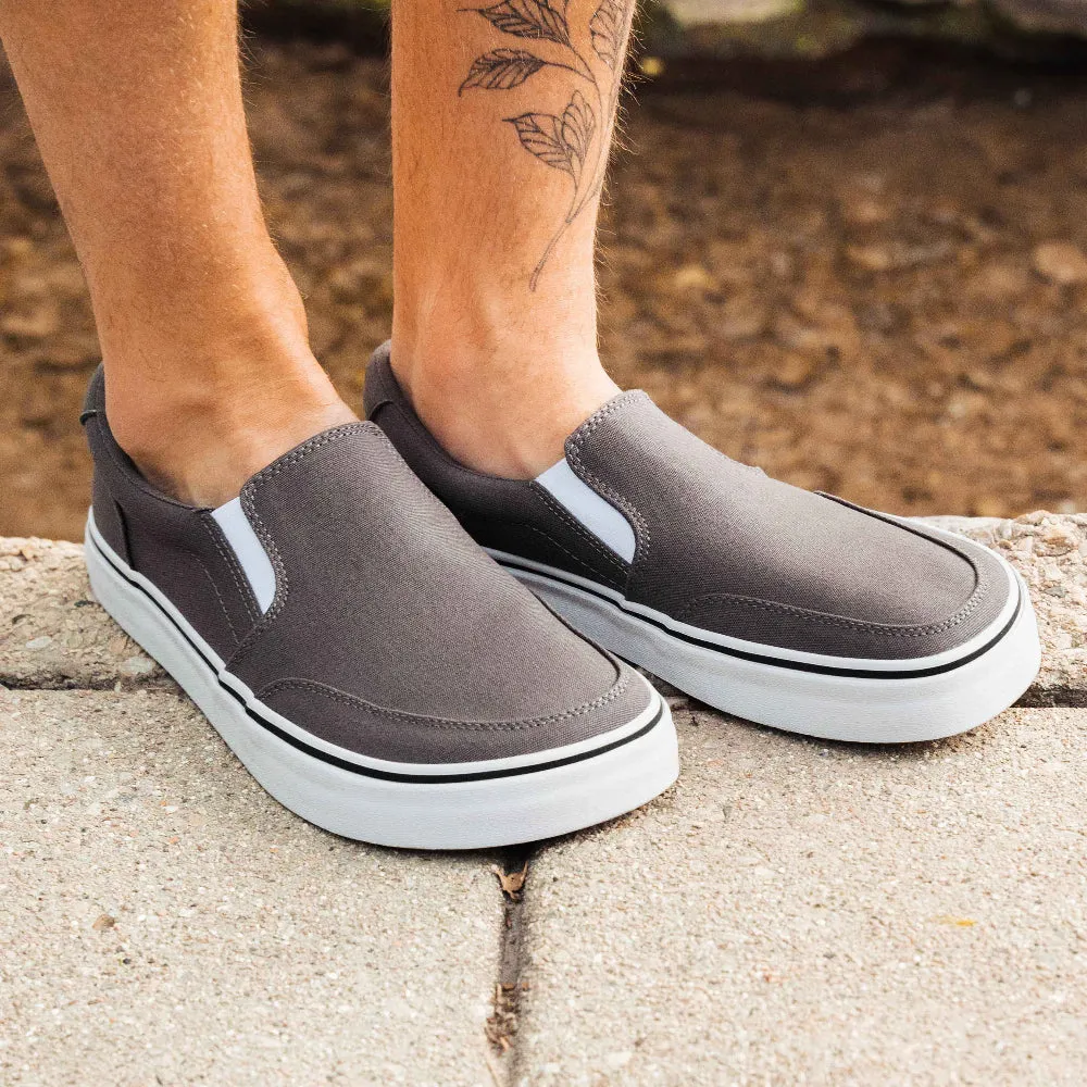 STREETSTYLE Slip-On Gunmetal Slip Resistant Outdoor Explorers