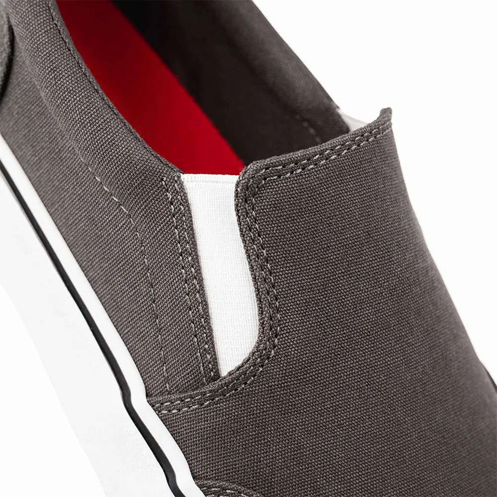 STREETSTYLE Slip-On Gunmetal Stretch Fabric Work Commute