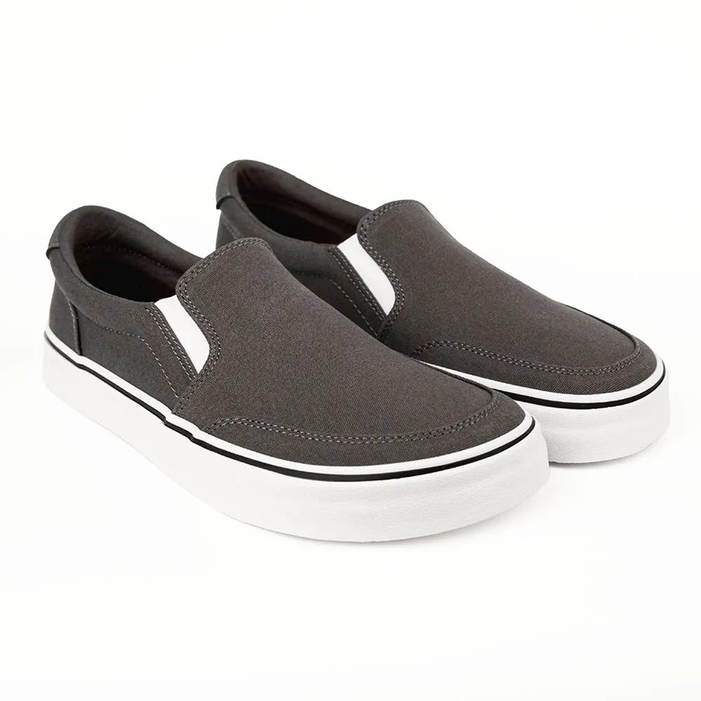 STREETSTYLE Slip-On Gunmetal World Walk Red Glow
