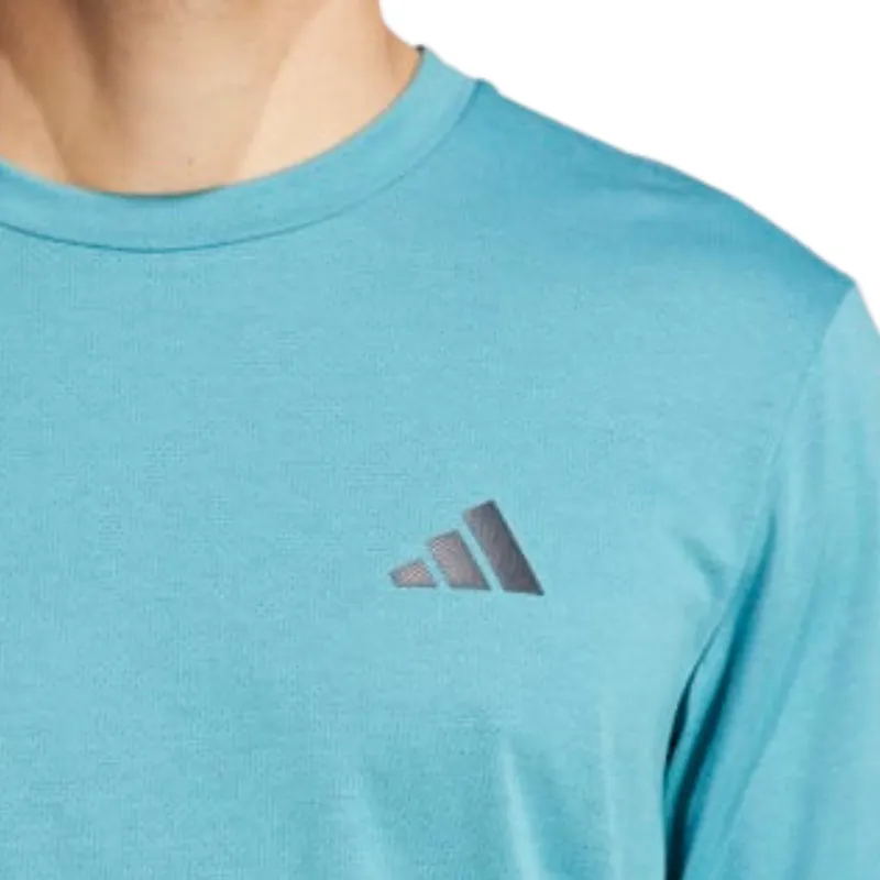 Adidas Train Essentials Comfort Training Men Tennis Tee - Arctic Fusion / Black Timeless Top