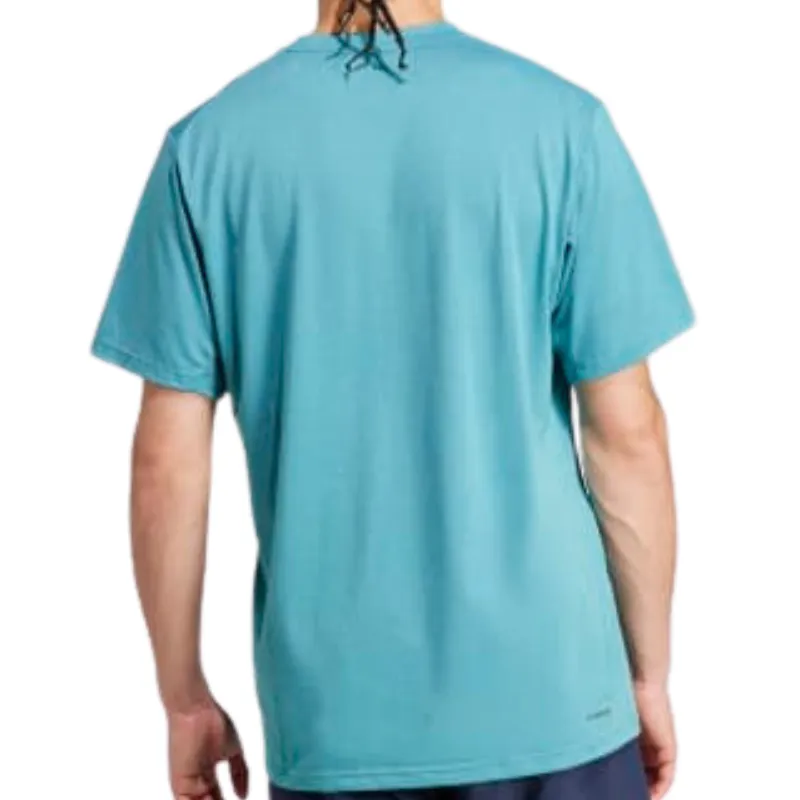 Adidas Train Essentials Comfort Training Men Tennis Tee - Arctic Fusion / Black Soft Design
