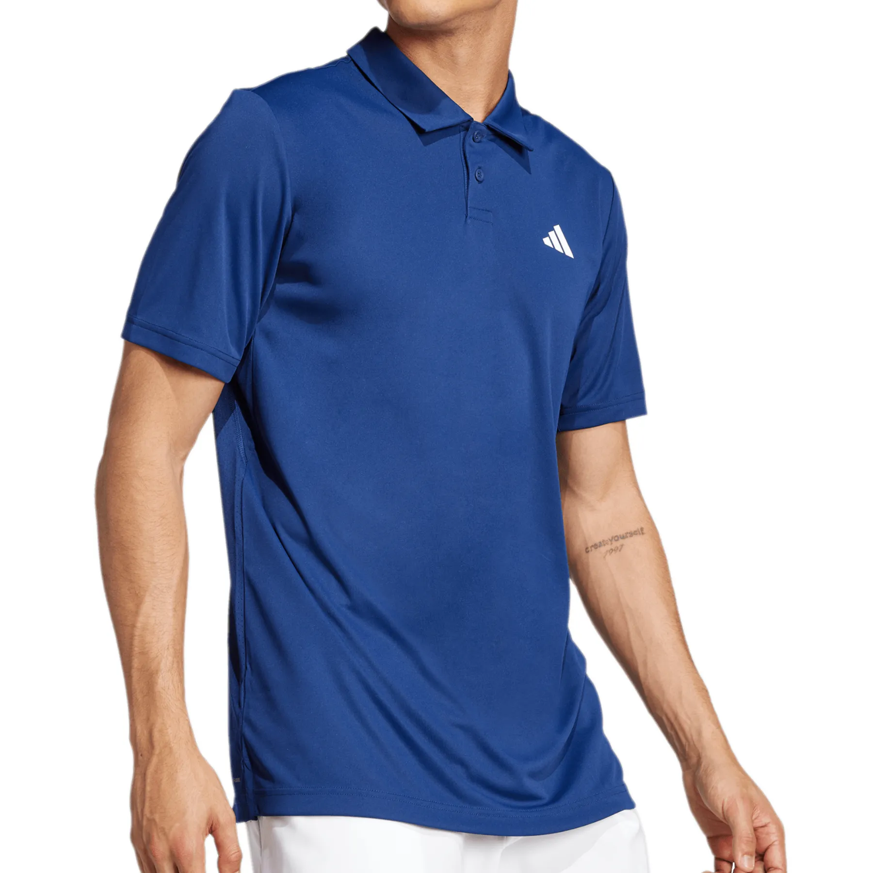 Flexible Layer Urban Style Adidas Club Tennis Men Polo Shirt - Navy Blue
