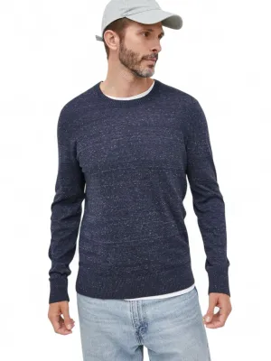 Quilted Lining Cozy Layer Men's Heathers Sweaters,Navy