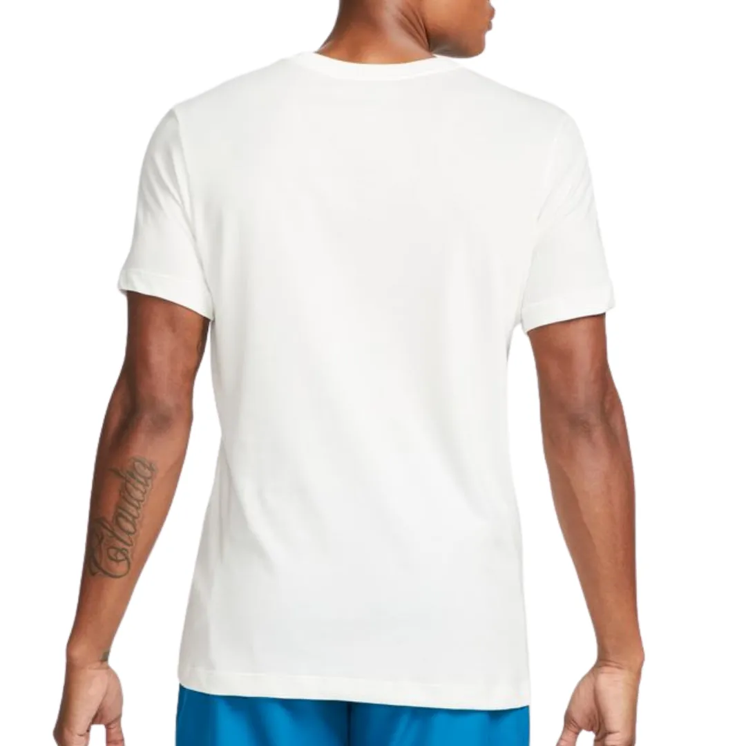 Non Restrictive Fit Classic Layer Wear Nike Court Dri-FIT Men Tennis T-Shirt - Sail