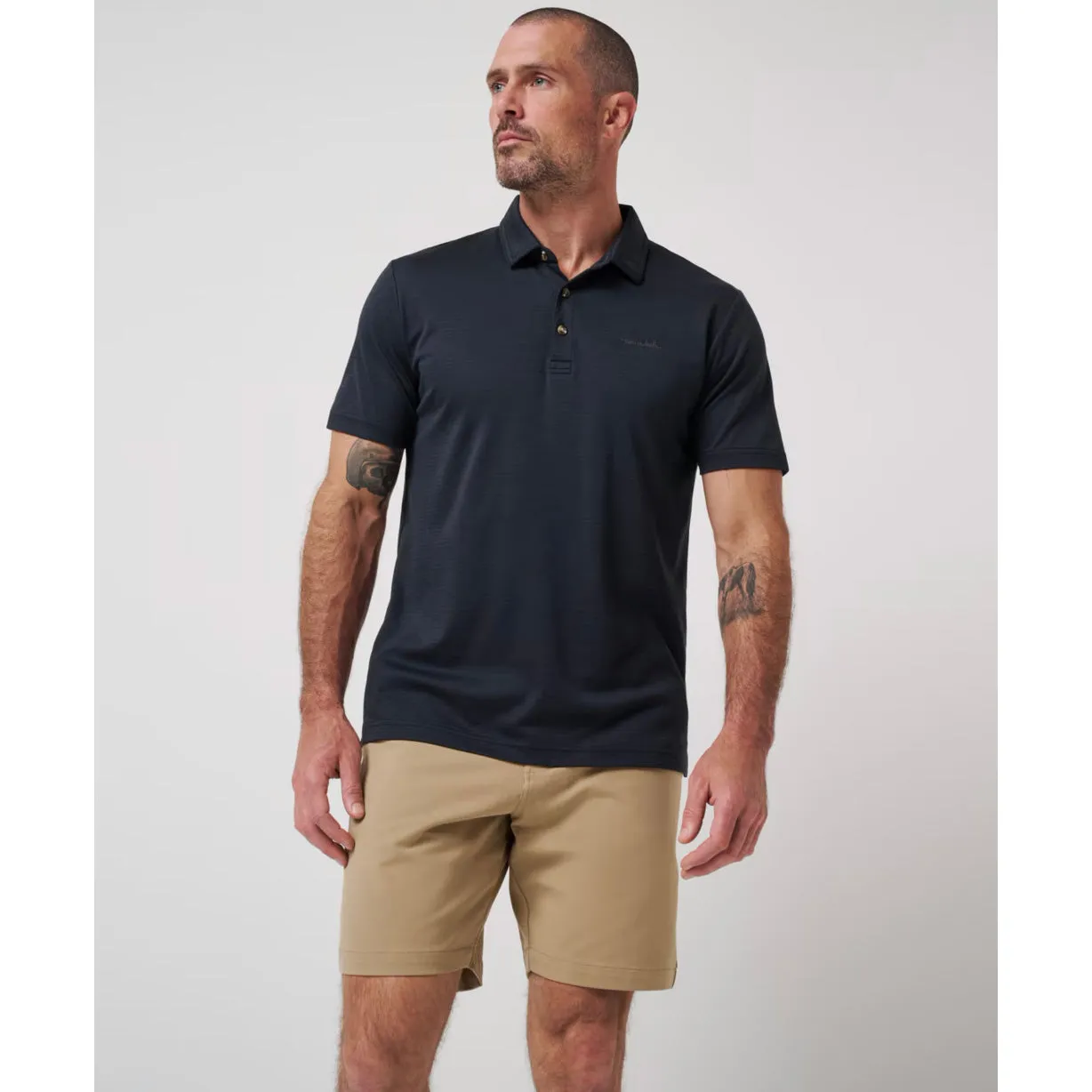 Travis Mathew The Zinna 2.0 Golf Shirt - Black Summer Business Work Appropriate