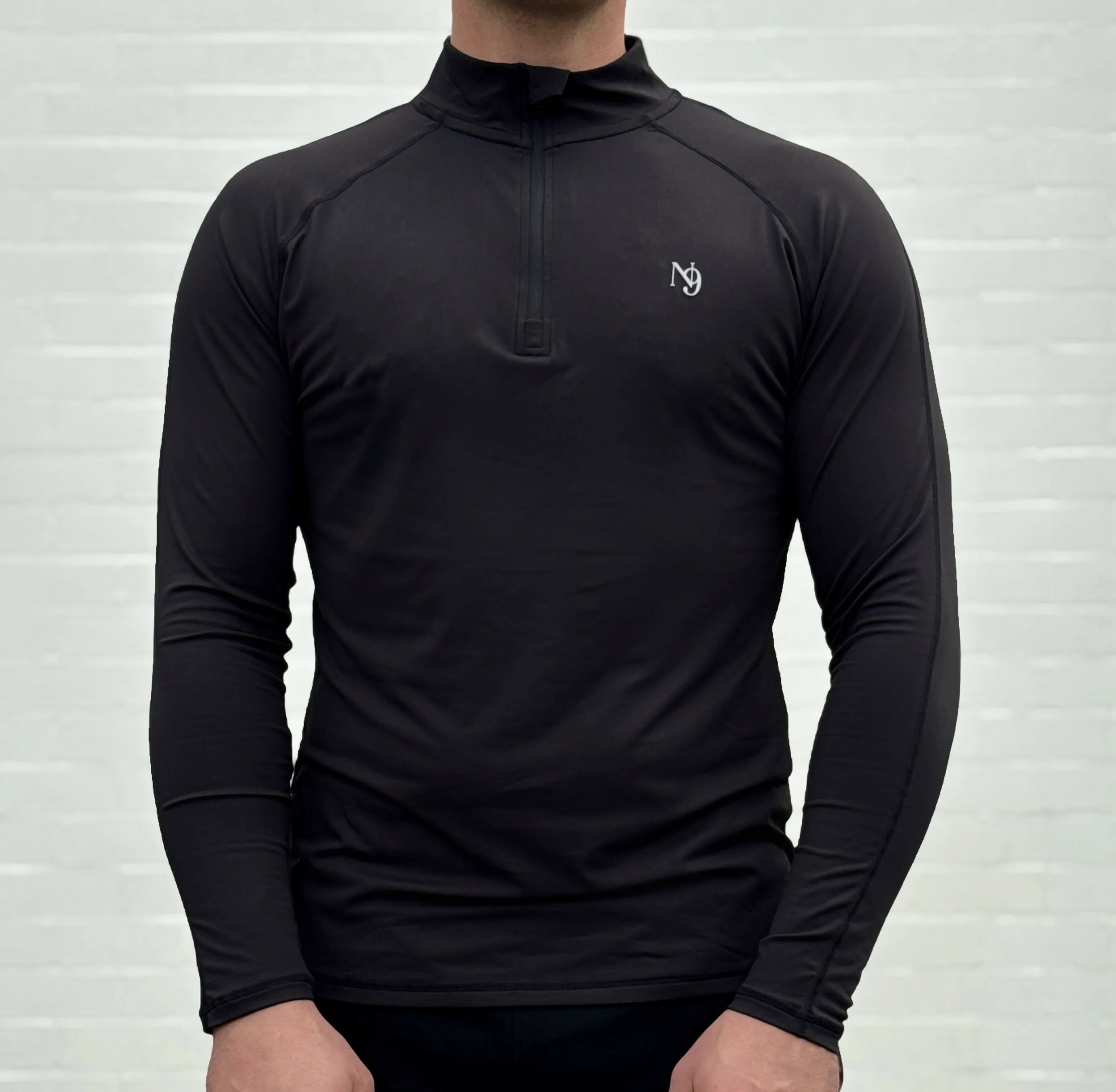 Mr. Rafal  1/4 Zip - Black product office appropriateness product casual elegance blend