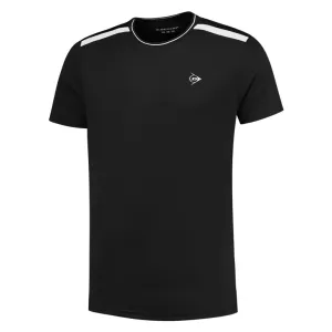 Dunlop Club Men Crew Tee - Black/White Fade Resistant Dye Chic Comfort Wear