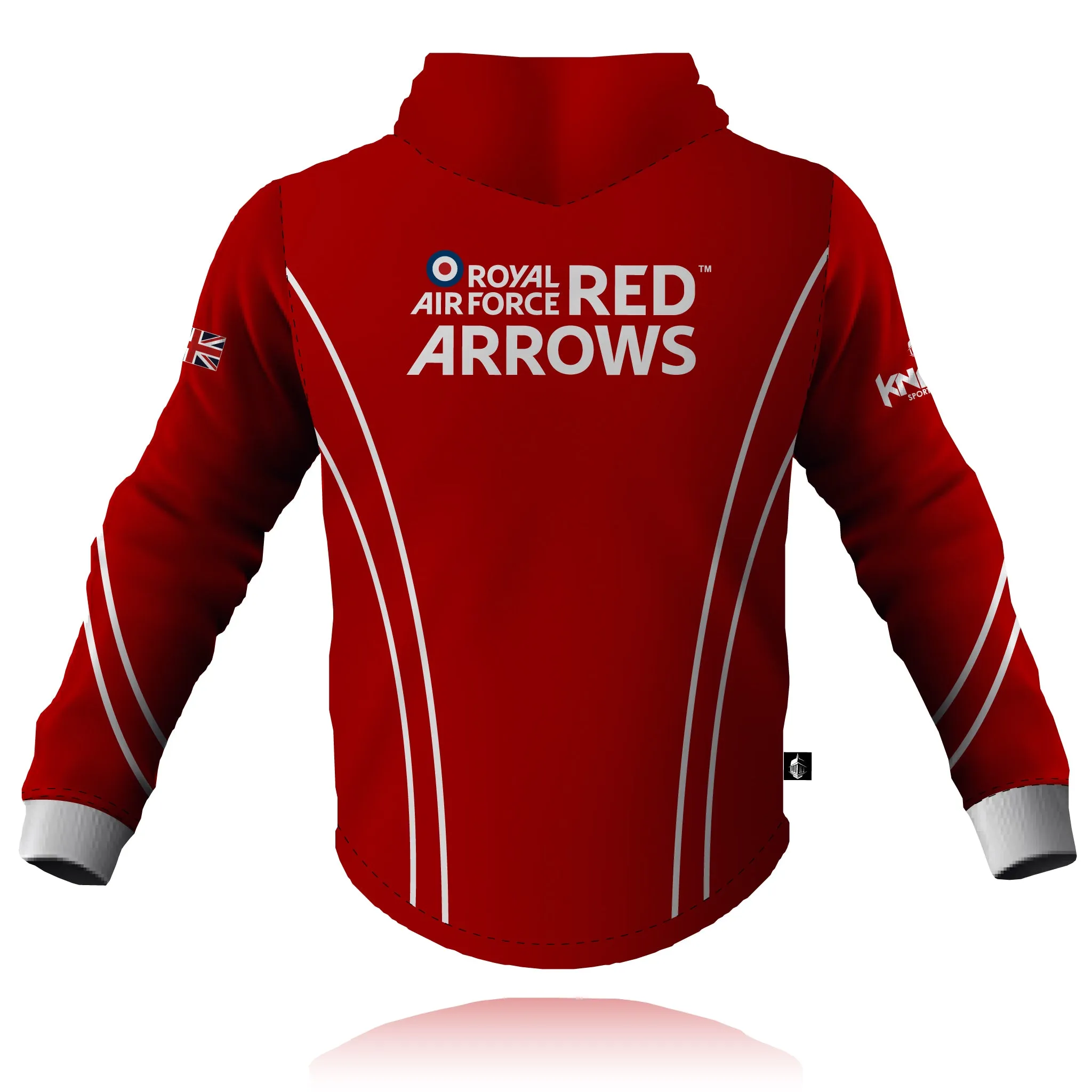 Red Arrows - Full Zip Embroidered Hoodie Rough texture right for beach trips