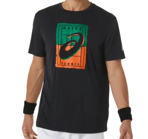 Flexible Layer Asics Men Court GS Graphic Tee - Performance Black