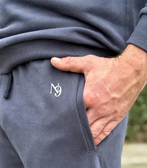Mr. Rafal Essential Joggers -Steel Blue AntiStaticFinish Double Layered Hem