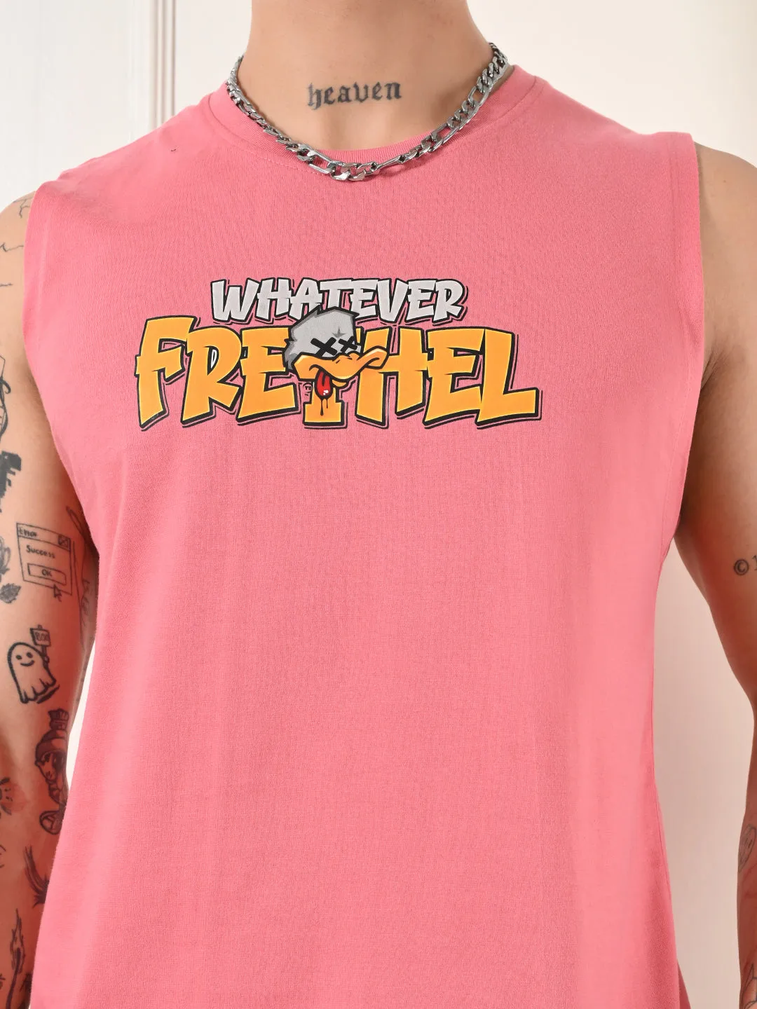 FrictionResistantEdges Easy-wear Whatever Cotton Sando ?C Peach
