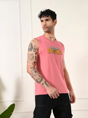 SeamlessConstruction Peace Glow Easy-wear Whatever Cotton Sando ?C Peach