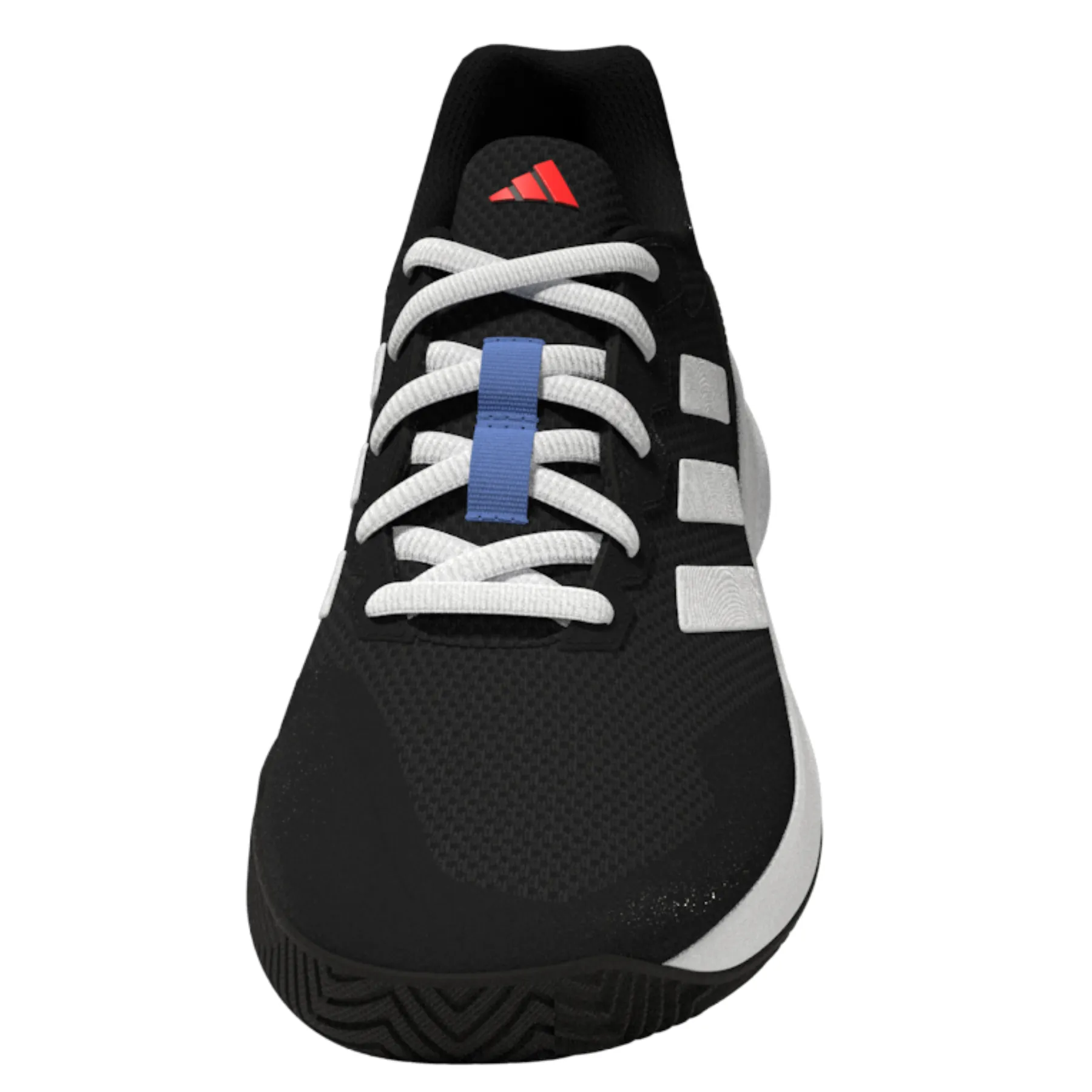 Adidas Performance Game Court 2.0 Men Tennis Shoes - Core Black/Ftw White/Solar Red Lightweight Support Agility Drill