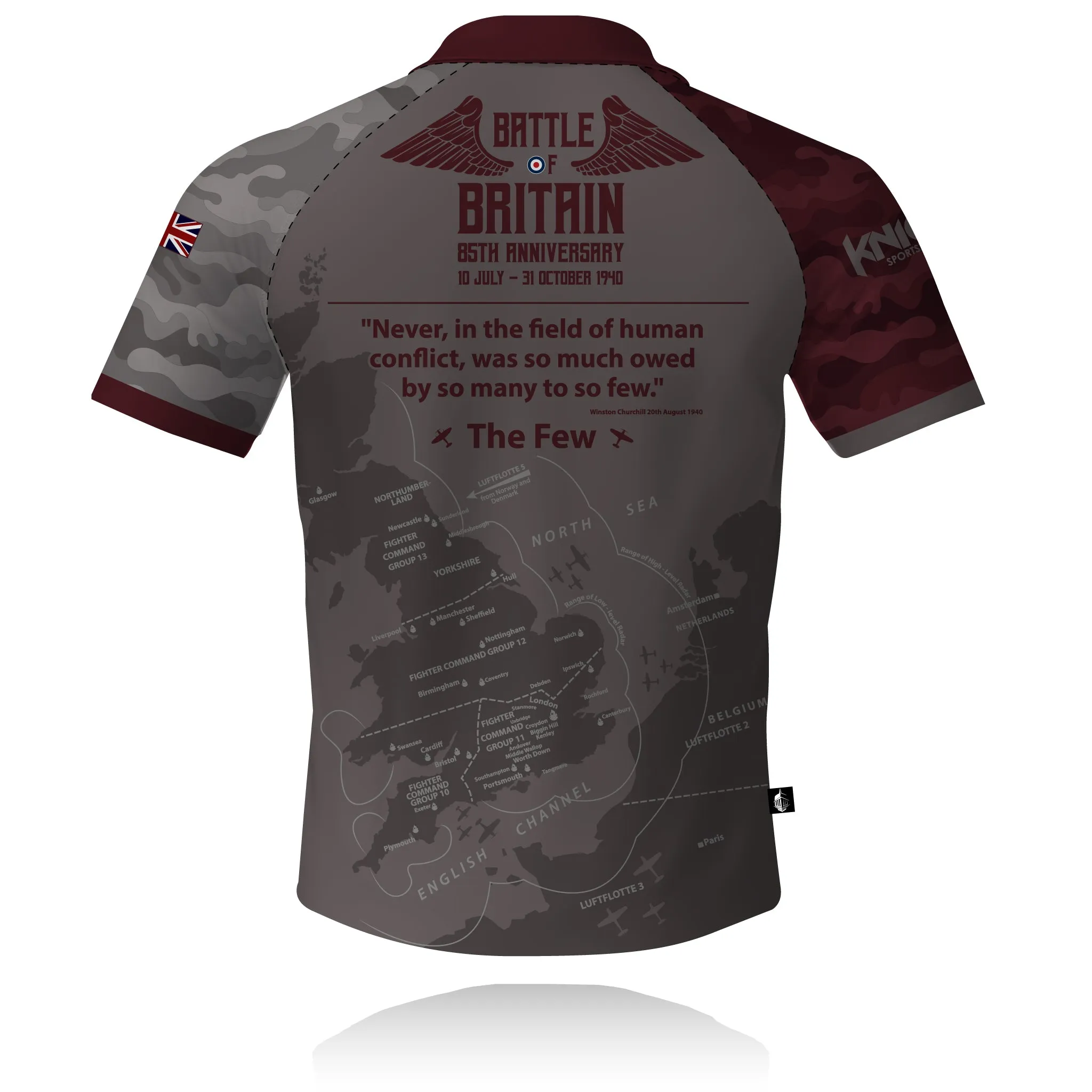 SSAFA-the Armed Forces Charity - Battle Of Britain 85th Anniversary - Tech Polo AntiStatic Treatment Breathable Style