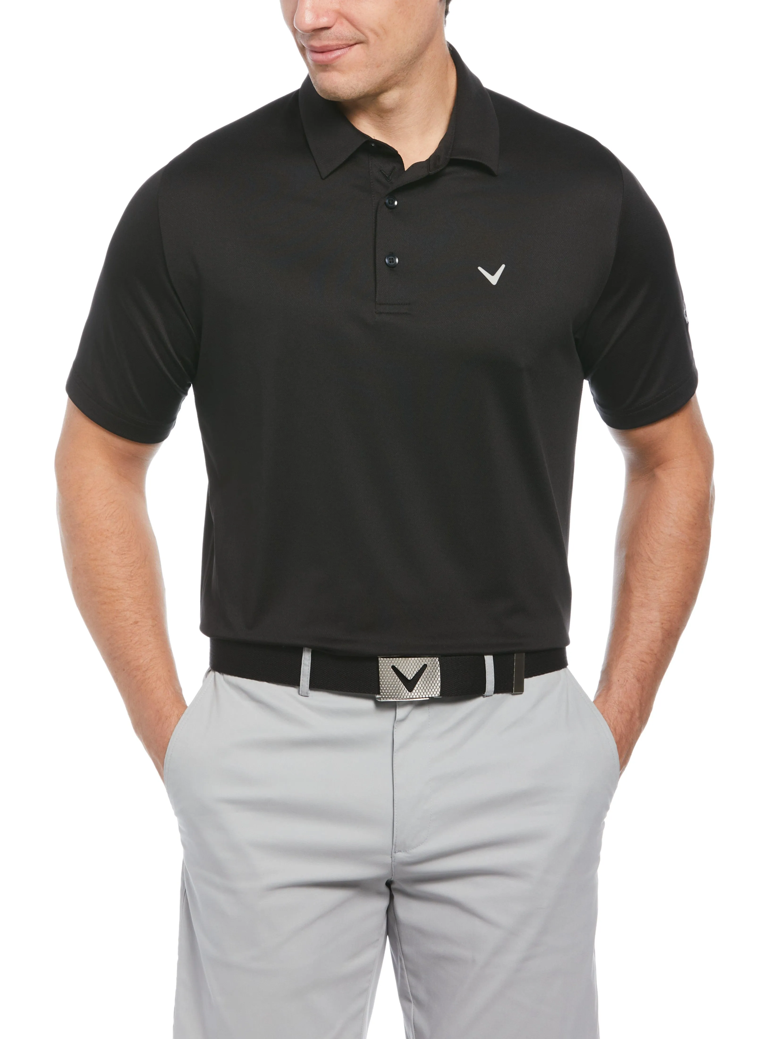 Comfortable Layers Mens Solid Swing Tech? Solid Golf Polo
