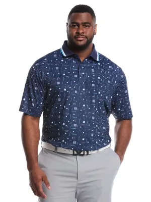 Moisture Wicking Fabric Big & Tall Golf Collection Print Golf Polo