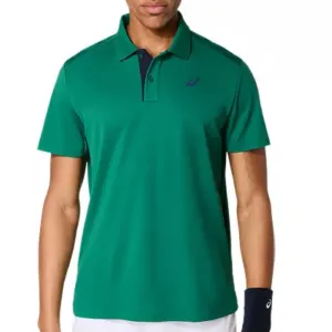 Timeless Look Asics Court Mens Tennis Polo - Jasper Green