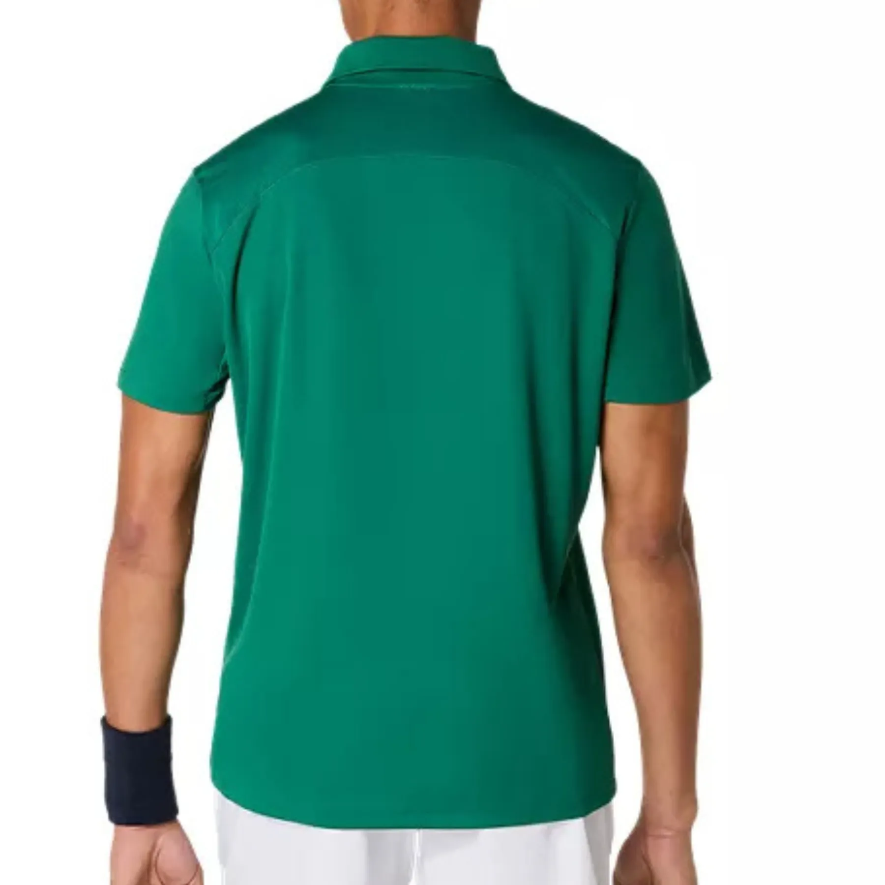 Comfort Stretch Asics Court Mens Tennis Polo - Jasper Green