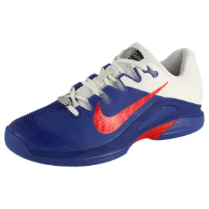 Nike Men's Air Zoom Vapor 12 - Premium RG - Deep Night/Light Crimson Ventilated Heel Lining Synthetic Overlay