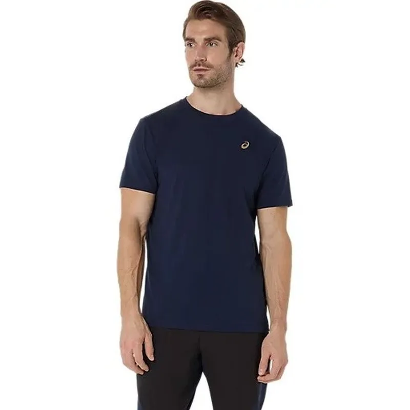 Chill Vibe Soft and Lightweight ASICS Mens Spiral Embroidery Tee