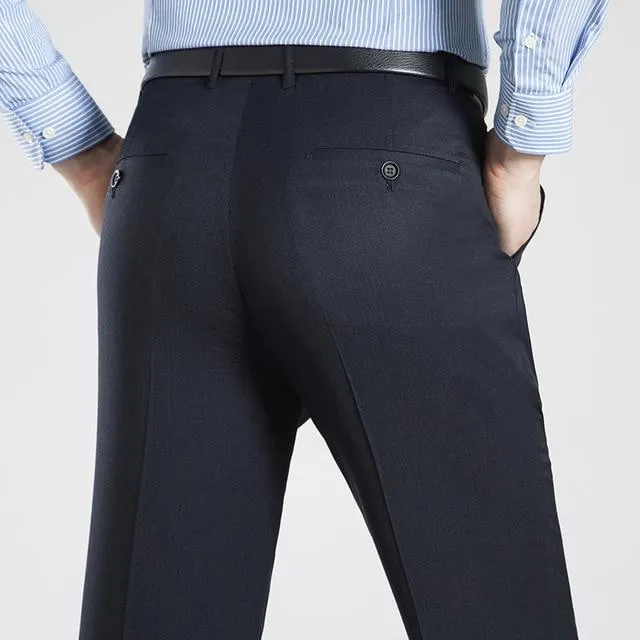 Warm Knit West Louis? Business Thin Elegant Silk Trousers
