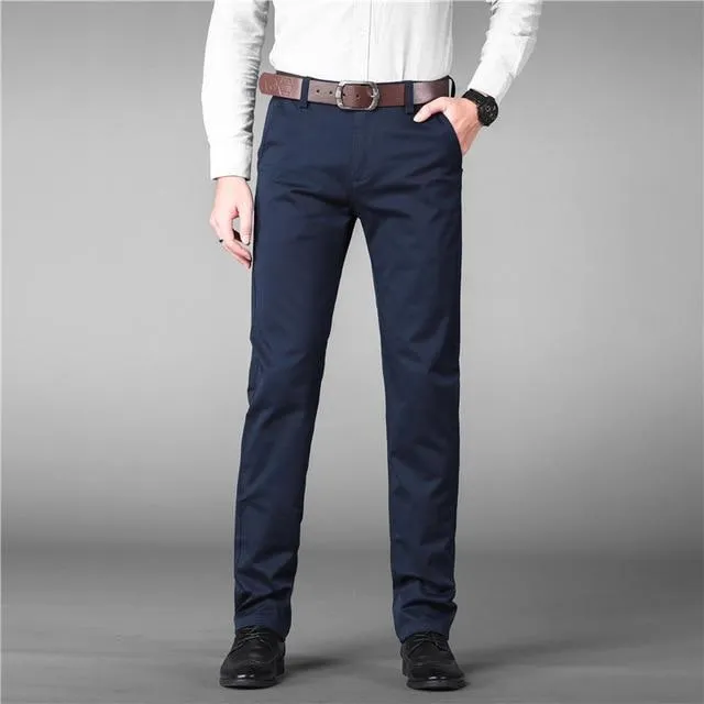 West Louis? Designer Luxury Straight Business Elegant Trousers Comfy Look Utility Fit