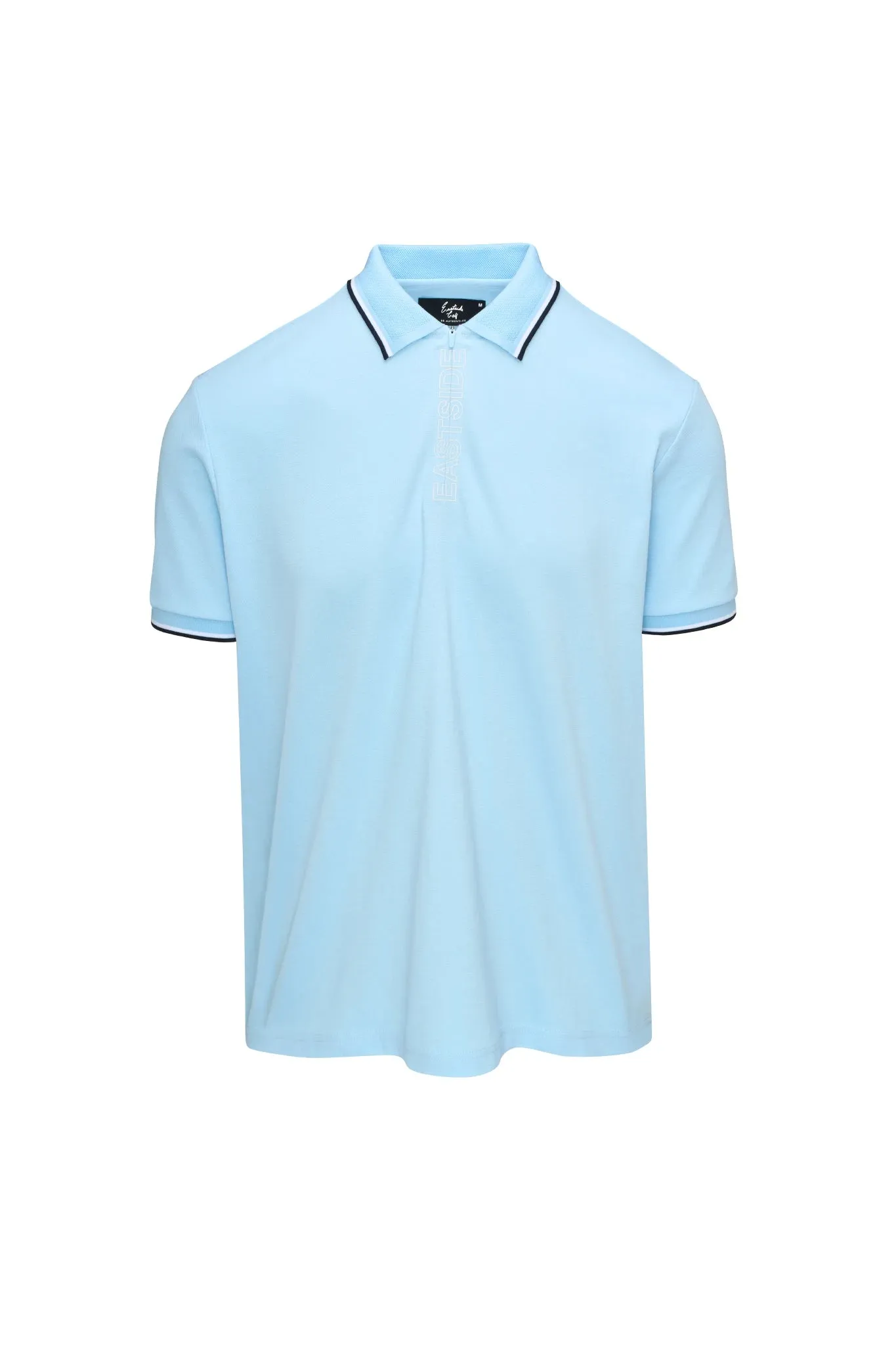 Weekend Vibes Trendy Look Zip Golf Polo