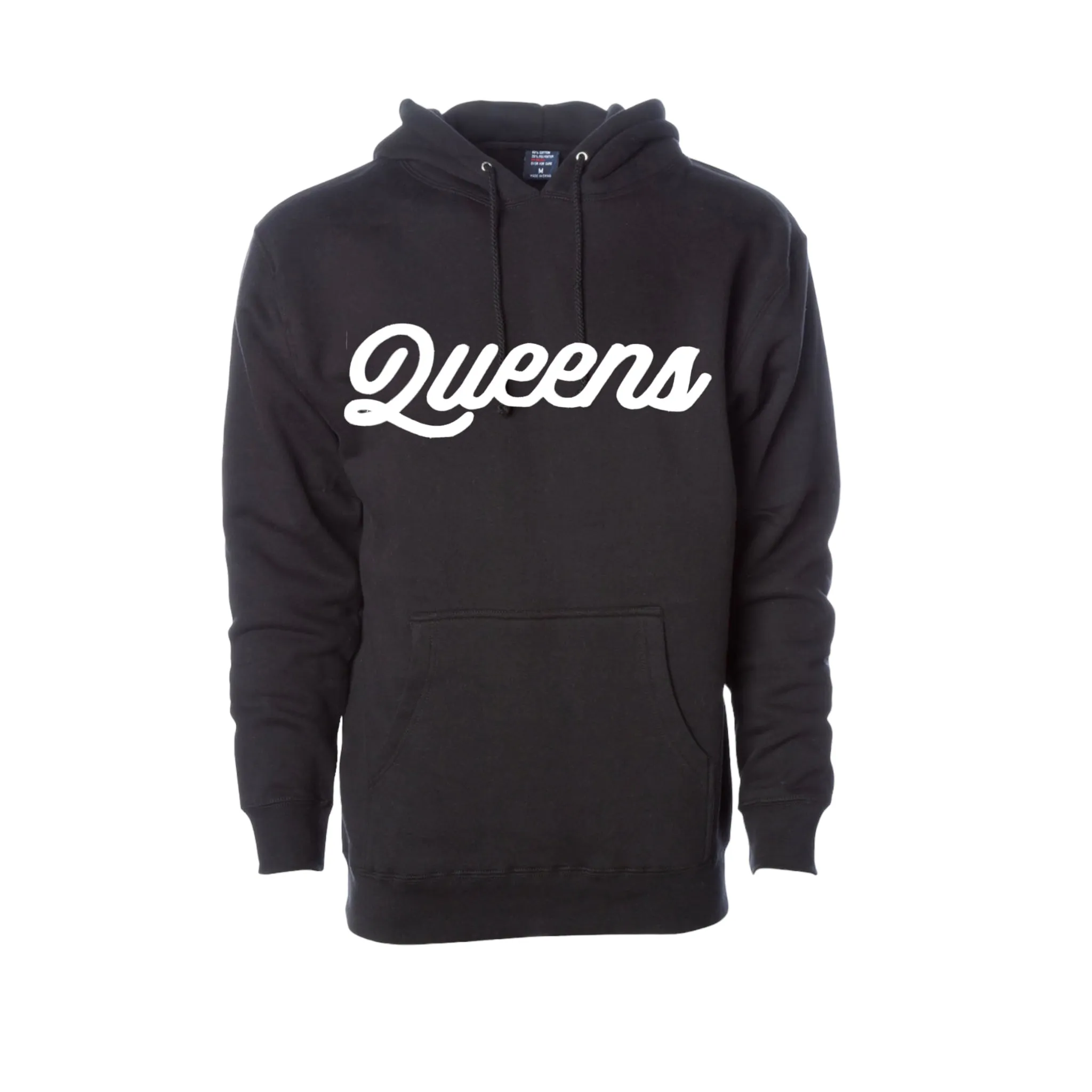 Queens Script Sweater Denim Casual Chic
