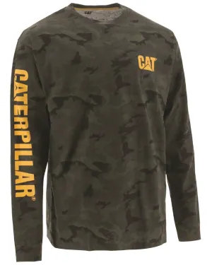 Caterpillar Trademark Banner Long Sleeve Tee Relaxed Fit Hoodie Daily Use