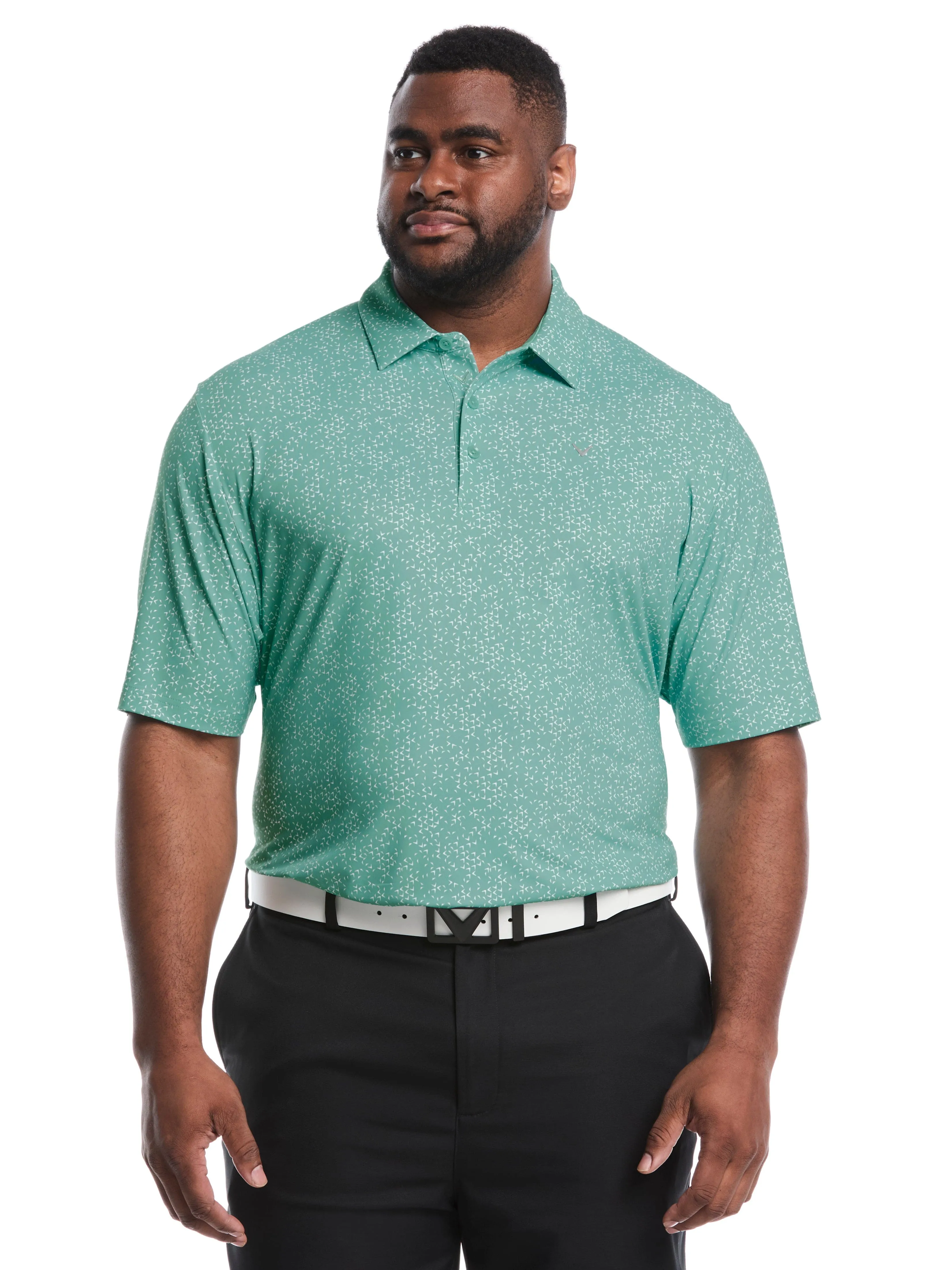 Everyday Basic Big & Tall Chevron Print Golf Polo