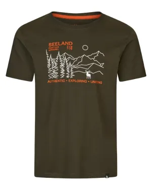 Seeland Landscape T-Shirt semi-formal style Stretchable