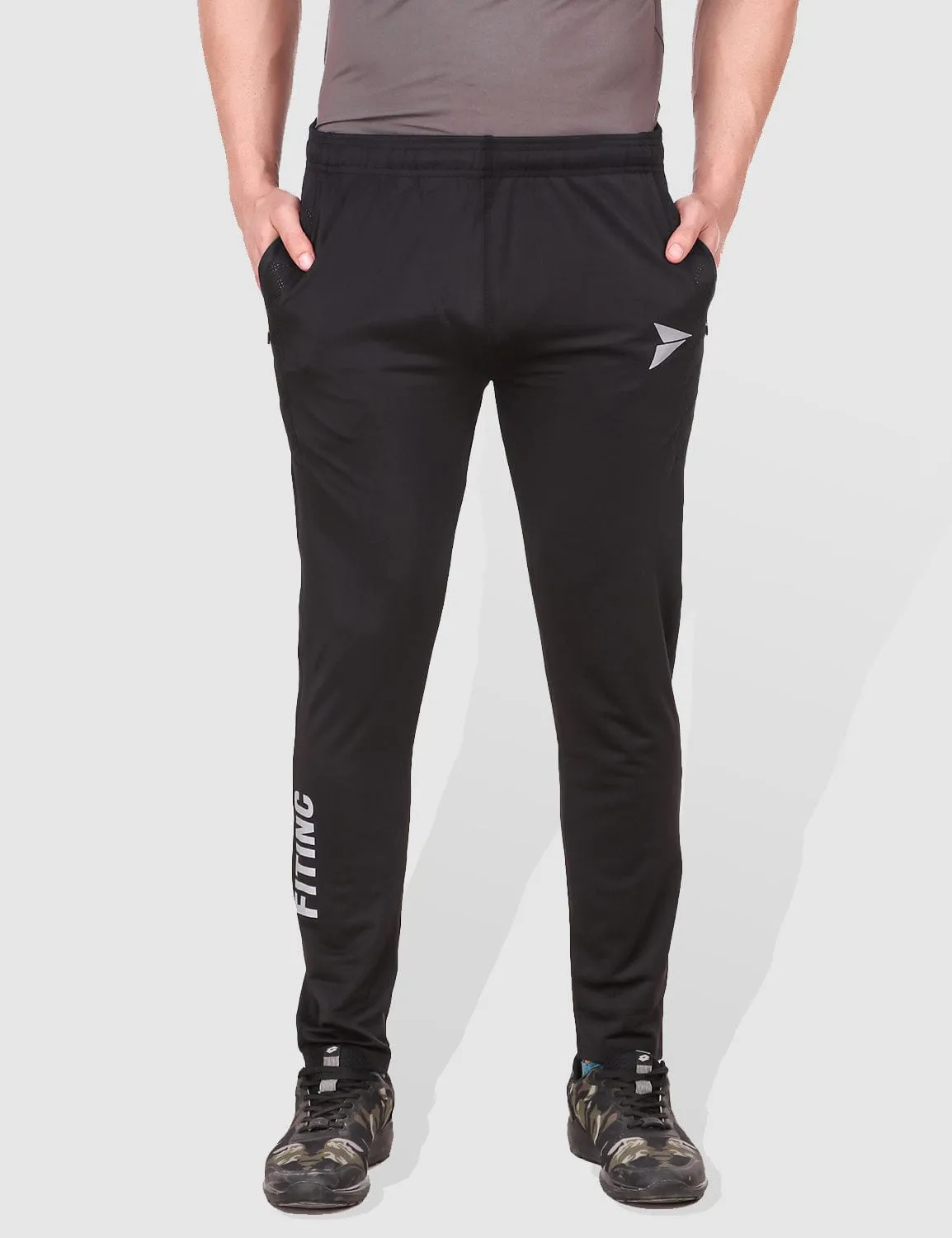 RuggedDurability Fitinc Regular fit Black Activewear Trackpant